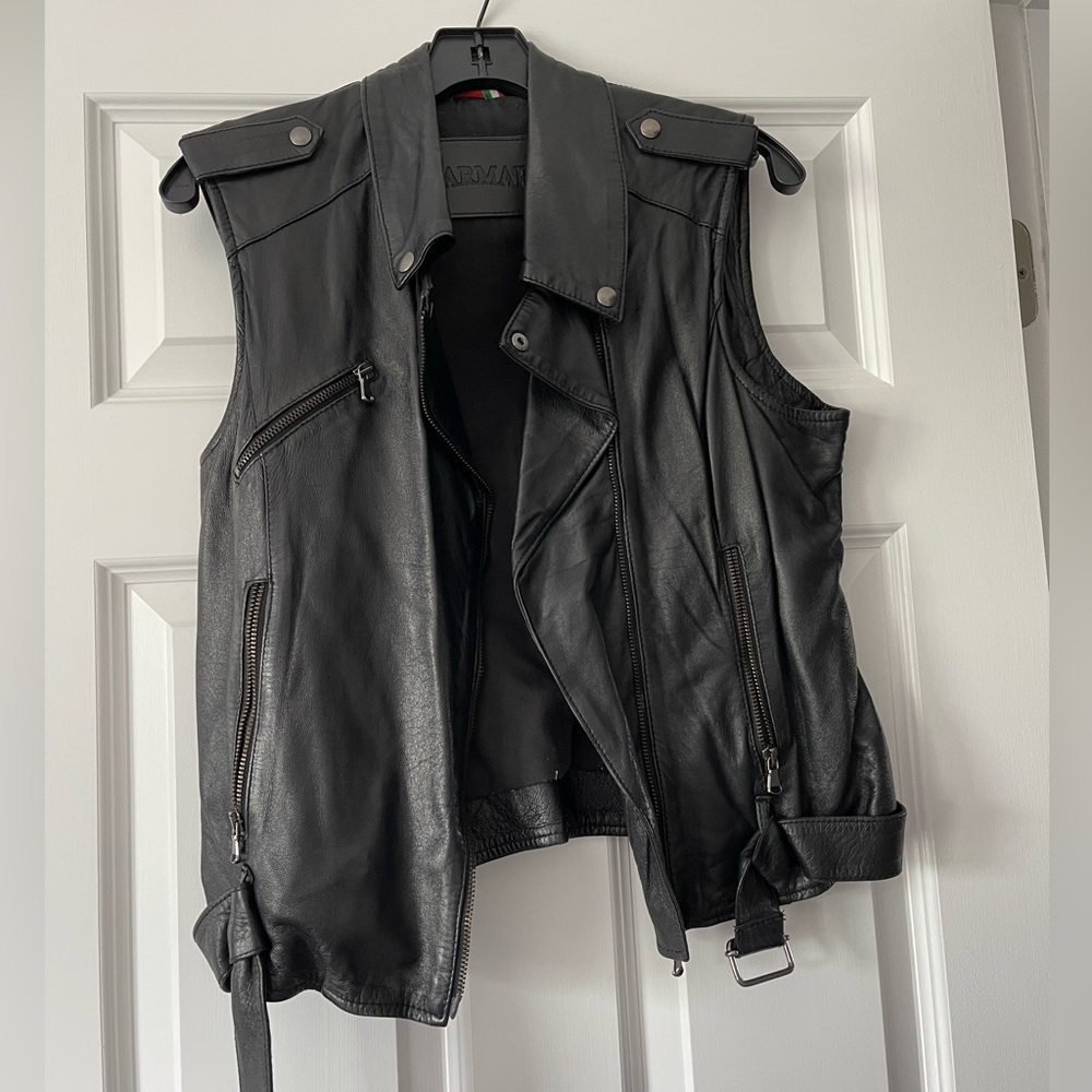 Leather vest carmar from LF